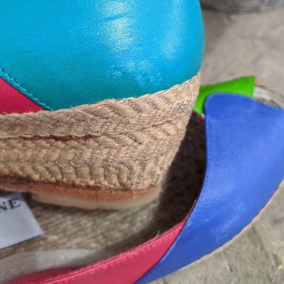 Vintage Evan Picone Sport Bright Colorblock Wedges - Picture 2 of 7